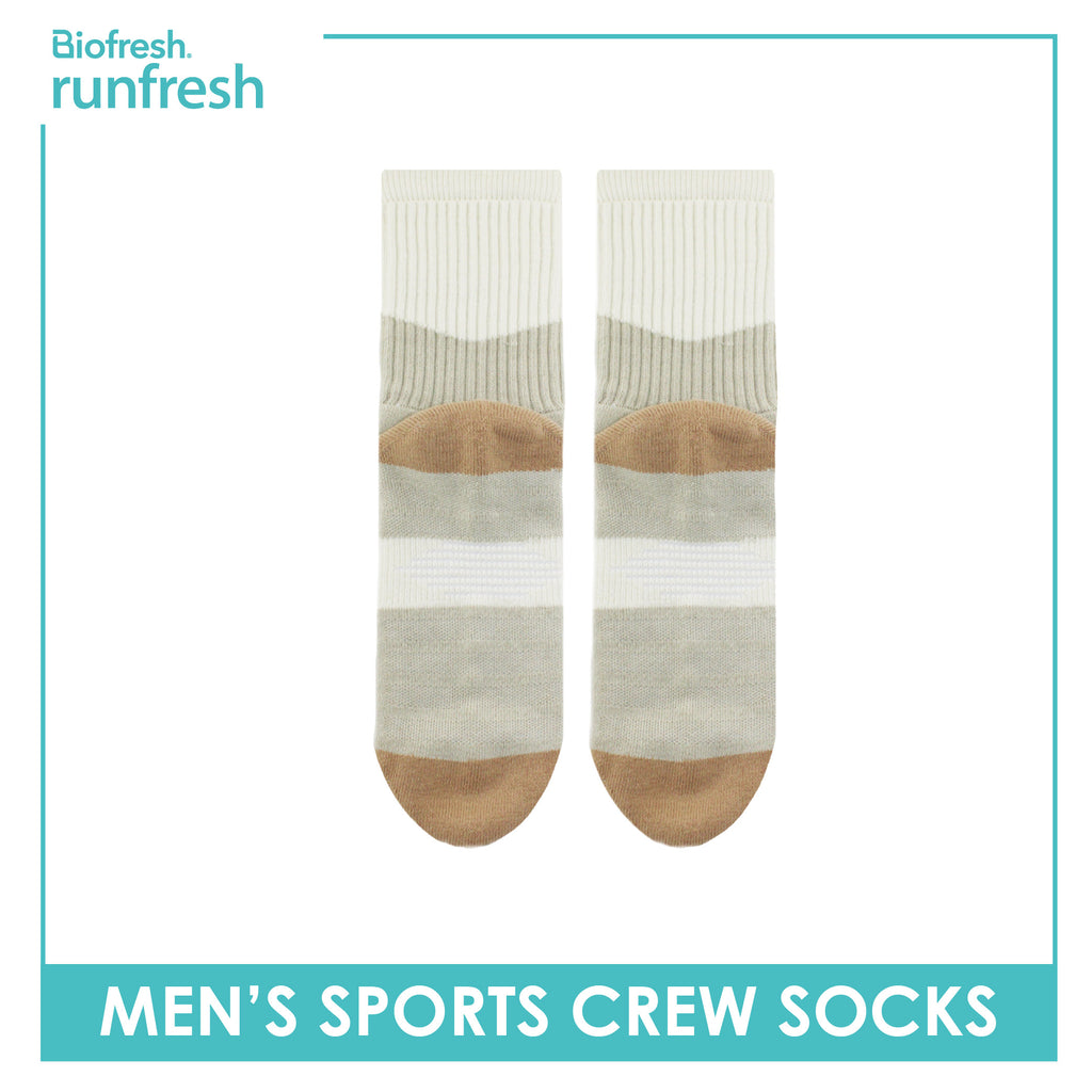 Biofresh Runfresh Men’s Cotton Thick Sports Crew Socks 1 pair RRMS532