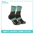 Biofresh Runfresh Men's Antimicrobial Cotton Thick Sports Crew Socks 1 pair RRMS532