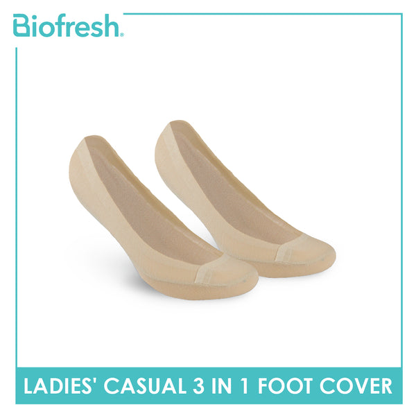 Biofresh Ladies' Antimicrobial Lite Thin Casual Foot Cover 3 pairs in a pack RSFCG1