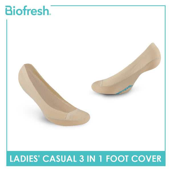 Biofresh Ladies' Antimicrobial Lite Thin Casual Foot Cover 3 pairs in a pack RSFCG1