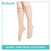 Biofresh RSKHG50 Ladies' Antimicrobial Elastic Band Knee High Stockings 50 Denier