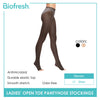 Biofresh Ladies’ Antimicrobial Light Support Smooth Stretch Open Toe Pantyhose Stockings 15 Denier 1 pair RSPO15
