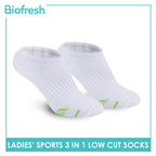 Biofresh Ladies’ Green Tea Sports Low Cut Socks 3 pairs in 1 pack RTLSKG1