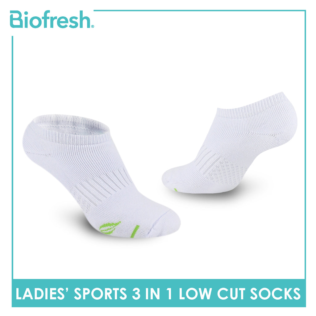 Biofresh Ladies’ Green Tea Sports Low Cut Socks 3 pairs in 1 pack RTLSKG1