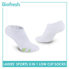 Biofresh Ladies’ Green Tea Sports Low Cut Socks 3 pairs in 1 pack RTLSKG1