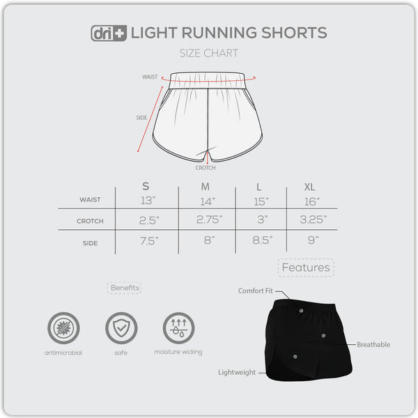 Dri Plus Run Mens Microcool Running Short 1 piece DUMBX511