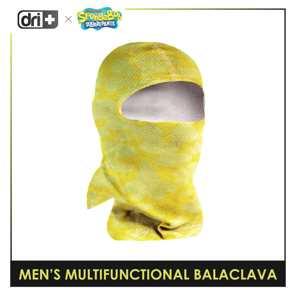 Dri Plus x SpongeBob Men's Washable Moisture Wicking “Gullible Yellow” Balaclava 1 piece SBDMB4406