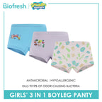 Biofresh | SpongeBob Girl's Antimicrobial Cotton Boyleg Panty 3 pieces in a pack SBGPBG511
