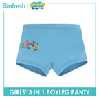 Biofresh | SpongeBob Girl's Antimicrobial Cotton Boyleg Panty 3 pieces in a pack SBGPBG511