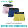 Biofresh | SpongeBob Men's Antimicrobial Cotton Boxer Brief 3 pieces in a pack SBMBBG511