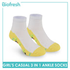 Biofresh | SpongeBob Girl's Antimicrobial Cotton Thin Casual Ankle Socks 3 pairs in 1 pack SBRGCKG2