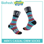 Biofresh | SpongeBob Men’s Cotton Light Performance Crew Socks 1 pair SBRMC4401
