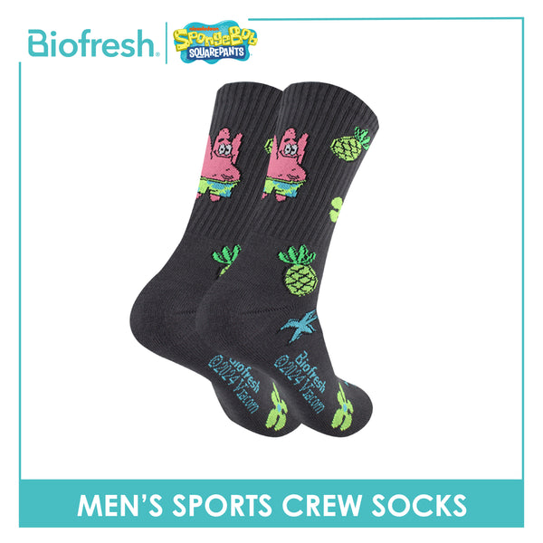 Biofresh | SpongeBob Men’s Cotton Extreme Performance Crew Socks 1 pair SBRMS4401