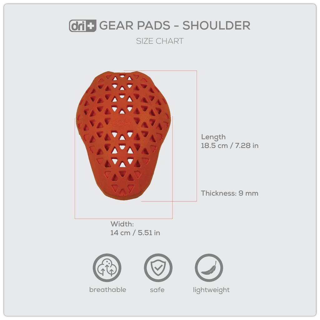 Dri Plus Men's Shoulder Armor Pads 1 pair AMGAS