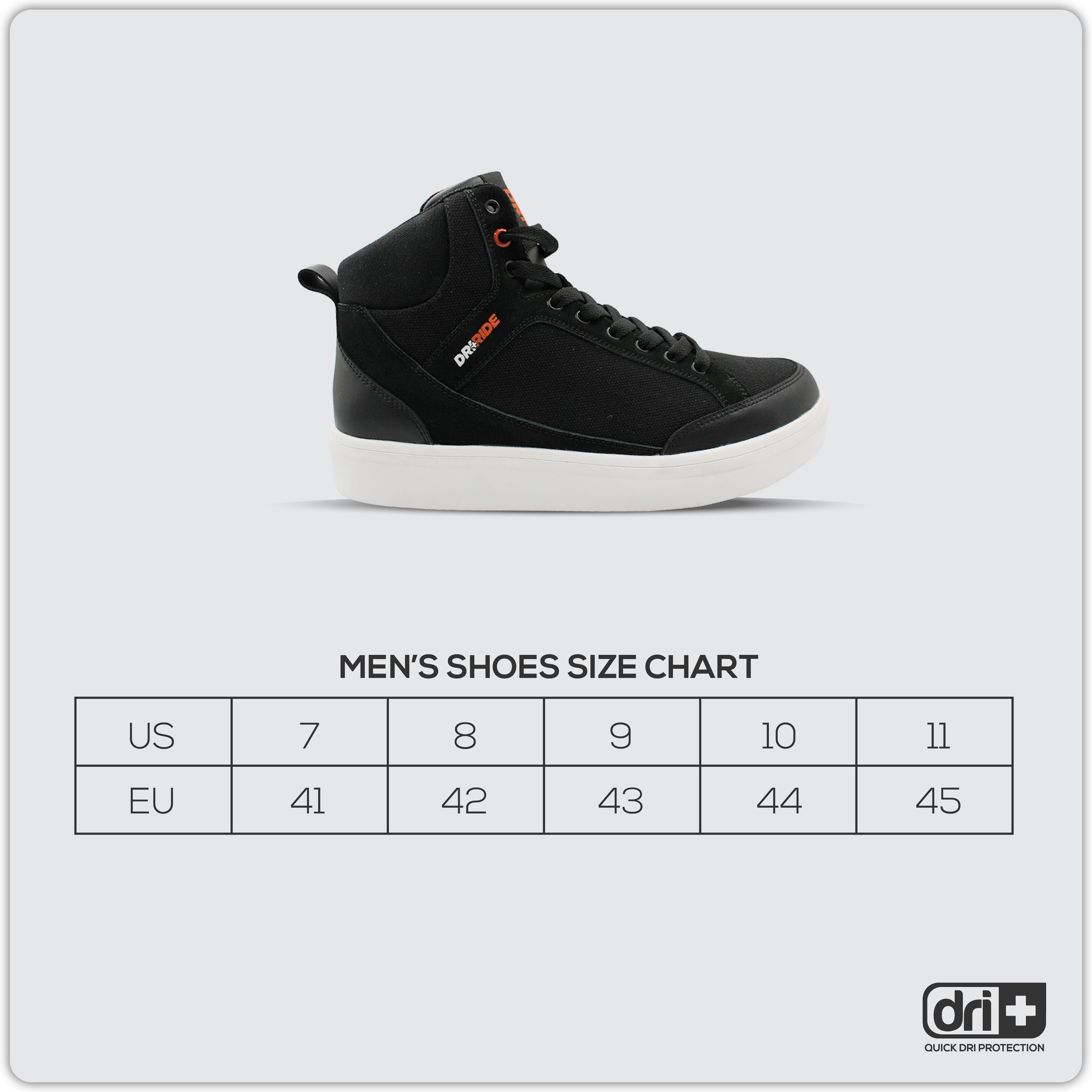 Dri Plus Men’s DRI+RIDE Urban Leather Low Cut Sneaker Shoes HDMH3404
