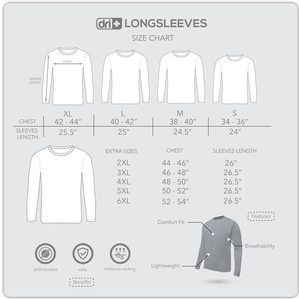 Dri Plus Men’s Baltek Collection Aircool Jersey Long Sleeves 1pc DMSSJR523