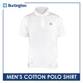 Burlington Men’s Cotton Embroidered Bearlington Collection Polo Shirt 1pc TBMESP1