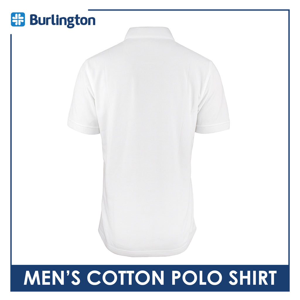 Burlington Men’s Cotton Embroidered Bearlington Collection Polo Shirt 1pc TBMESP1