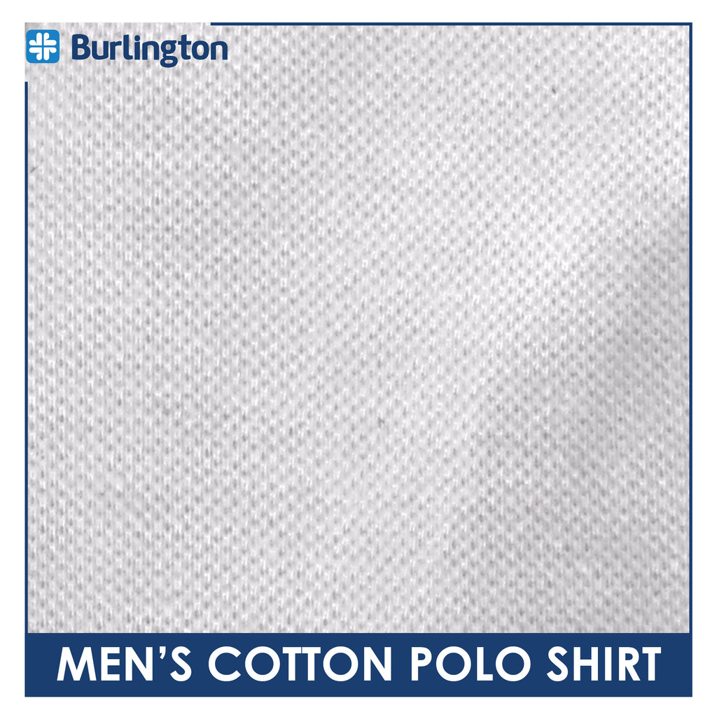 Burlington Men’s Cotton Embroidered Bearlington Collection Polo Shirt 1pc TBMESP1