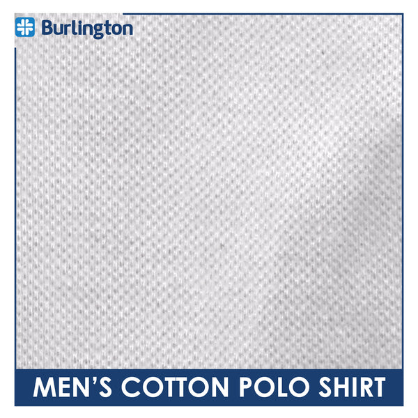 Burlington Men’s Cotton Embroidered Bearlington Collection Polo Shirt 1pc TBMESP1