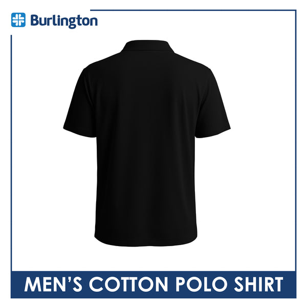 Burlington Men’s Cotton Embroidered Bearlington Collection Polo Shirt 1pc TBMESP3