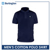 Burlington Men’s Cotton Embroidered Bearlington Collection Polo Shirt 1pc TBMESP4