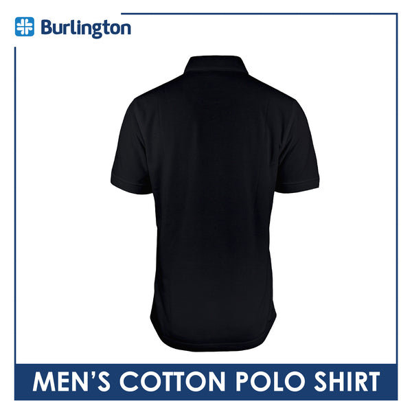 Burlington Men’s Cotton Embroidered Bearlington Collection Polo Shirt 1pc TBMESP5
