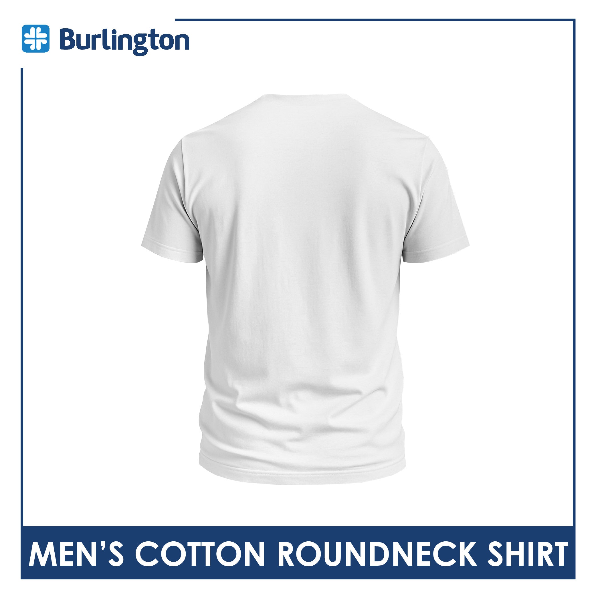 Burlington Men’s Cotton Embroidered Bearlington Collection Roundneck Shirt 1pc TBMESR1