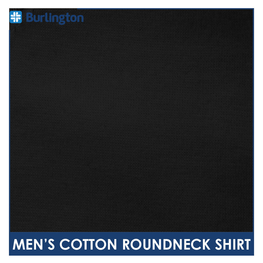 Burlington Men’s Cotton Embroidered Bearlington Collection Roundneck Shirt 1pc TBMESR2