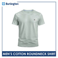 Burlington Men’s Cotton Embroidered Bearlington Collection Roundneck Shirt 1pc TBMESR3