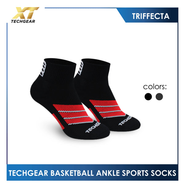 Burlington Men’s TechGear Vision Basketball Thick Sports Ankle Socks 1 pair TGMK3401