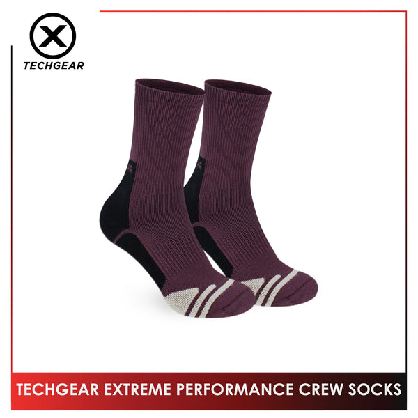Burlington Men’s Techgear Extreme Performance Crew Socks 1 pair TGMK532