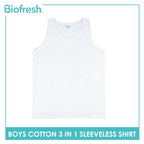 Biofresh Boy's Antimicrobial Cotton Sleeveless Shirt 3 Pieces in a pack UBCSSG1