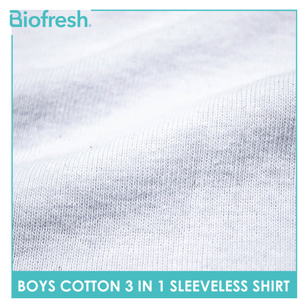 Biofresh Boy's Antimicrobial Cotton Sleeveless Shirt 3 Pieces in a pack UBCSSG1