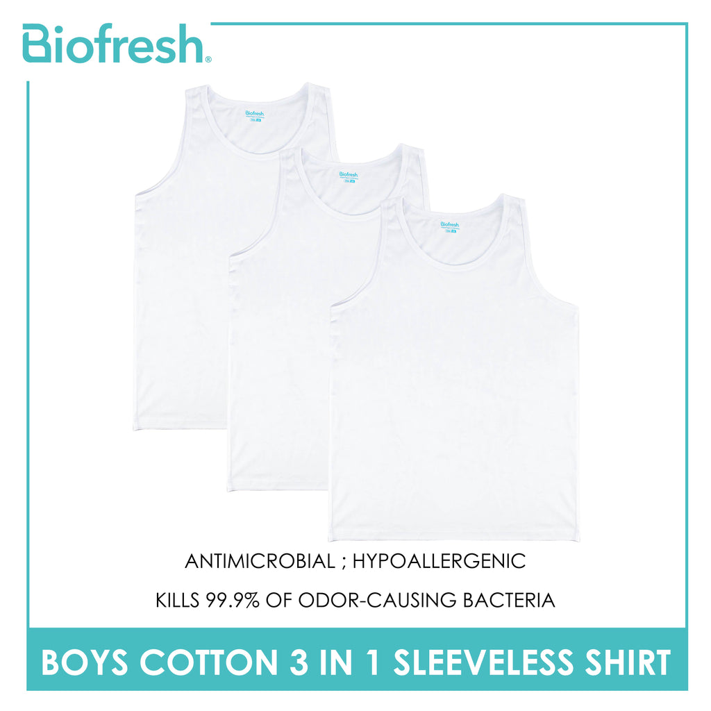 Biofresh Boy's Antimicrobial Cotton Sleeveless Shirt 3 Pieces in a pack UBCSSG1