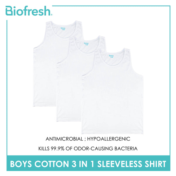 Biofresh Boy's Antimicrobial Cotton Sleeveless Shirt 3 Pieces in a pack UBCSSG1