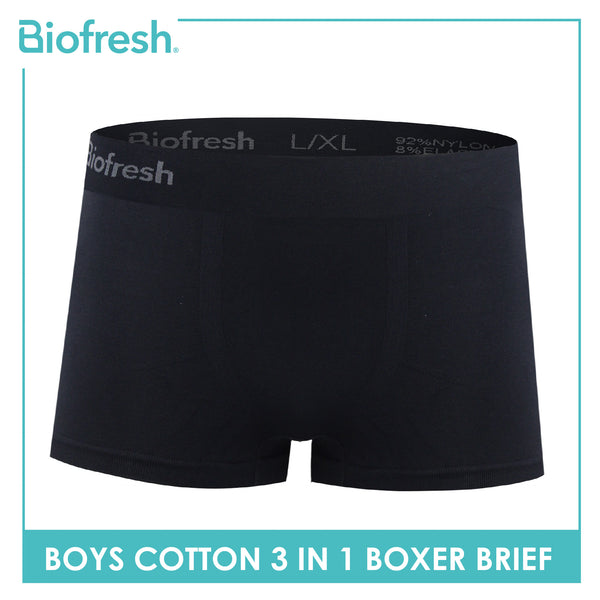 Biofresh Men's Antimicrobial Seamless Boxer Brief 3 pieces in a pack UCBBG17