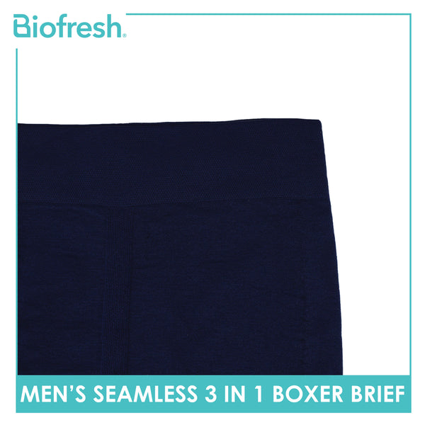 Biofresh Men's Antimicrobial Seamless Boxer Brief 3 pieces in a pack UCBBG17