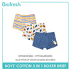 Biofresh Boys' Antimicrobial Cotton Boxer Briefs 3 pieces in a pack UCBBG4101