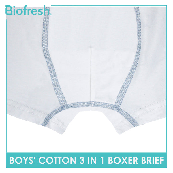 Biofresh Boys' Antimicrobial Cotton Boxer Briefs 3 pieces in a pack UCBBG4103