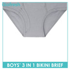 Biofresh Boys' Antimicrobial Cotton Bikini Brief 3 pieces in a pack UCBCG19