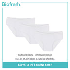 Biofresh Boys' Antimicrobial Cotton Bikini Brief 3 pieces in a pack UCBCG19