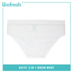 Biofresh Boys' Antimicrobial Cotton Bikini Brief 3 pieces in a pack UCBCG19