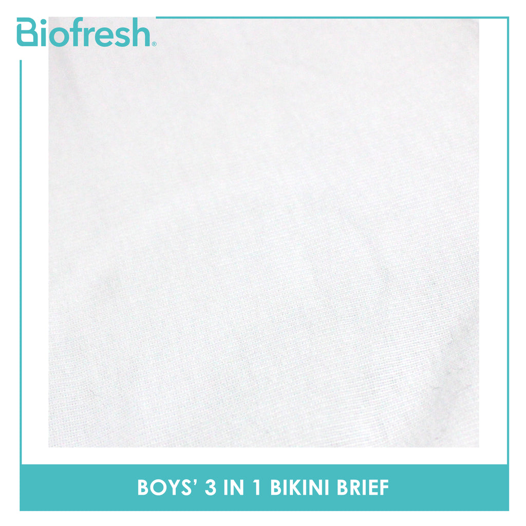 Biofresh Boys' Antimicrobial Cotton Bikini Brief 3 pieces in a pack UCBCG19