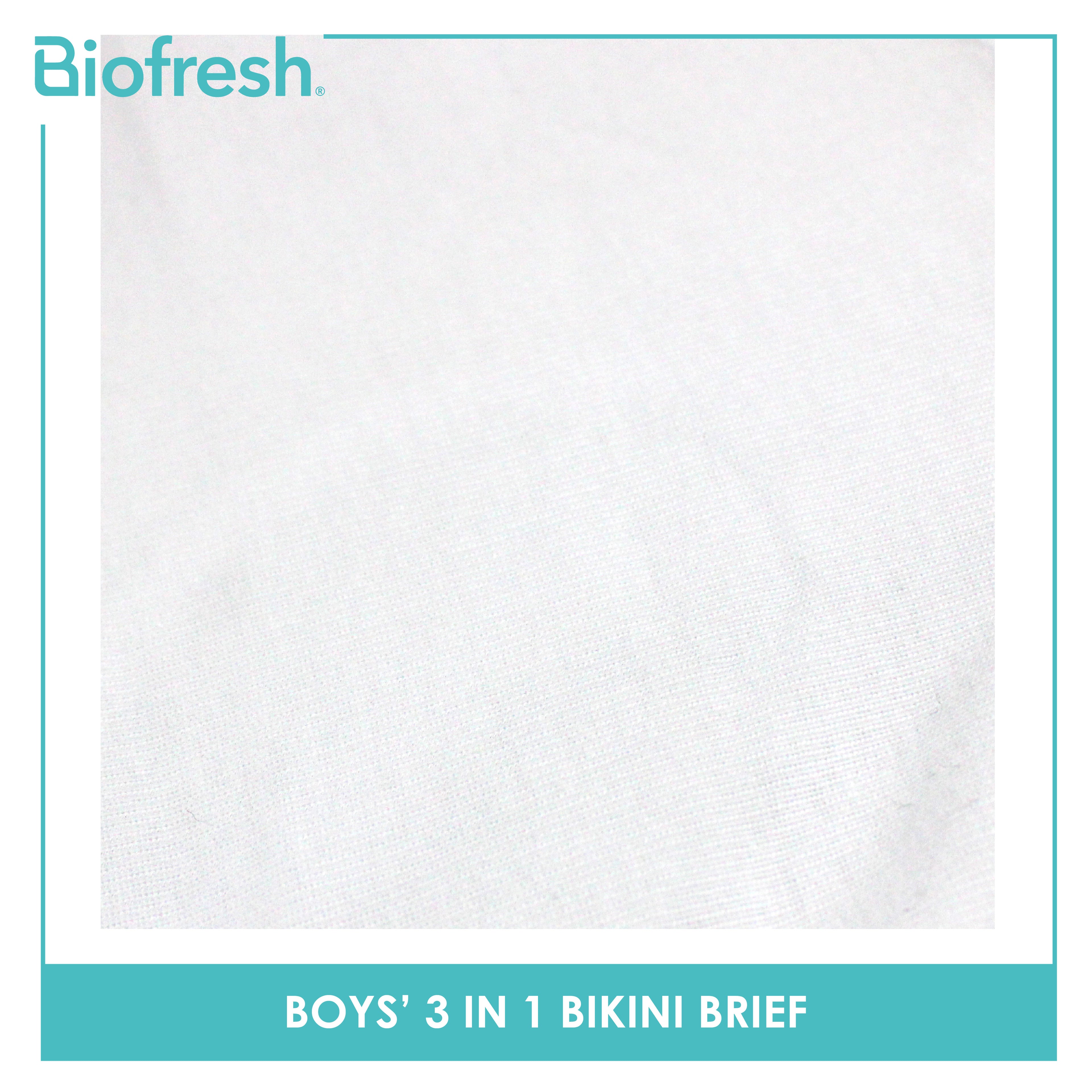 Biofresh Boys' Antimicrobial Cotton Bikini Brief 3 pieces in a pack UCBCG19