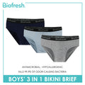 Biofresh Boys' Antimicrobial Cotton Bikini Brief 3 pieces in a pack UCBCG21