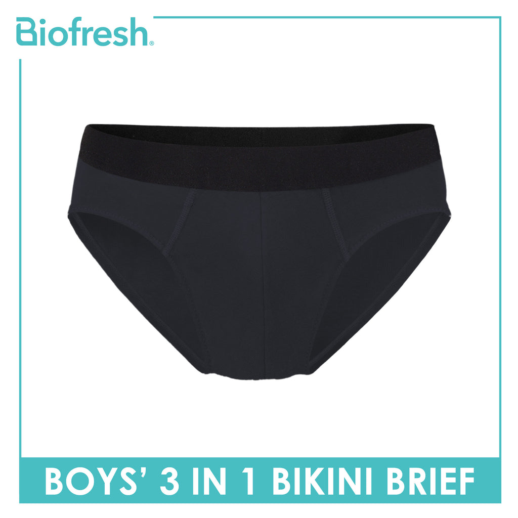 Biofresh Boys' Antimicrobial Cotton Bikini Brief 3 pieces in a pack UCBCG21