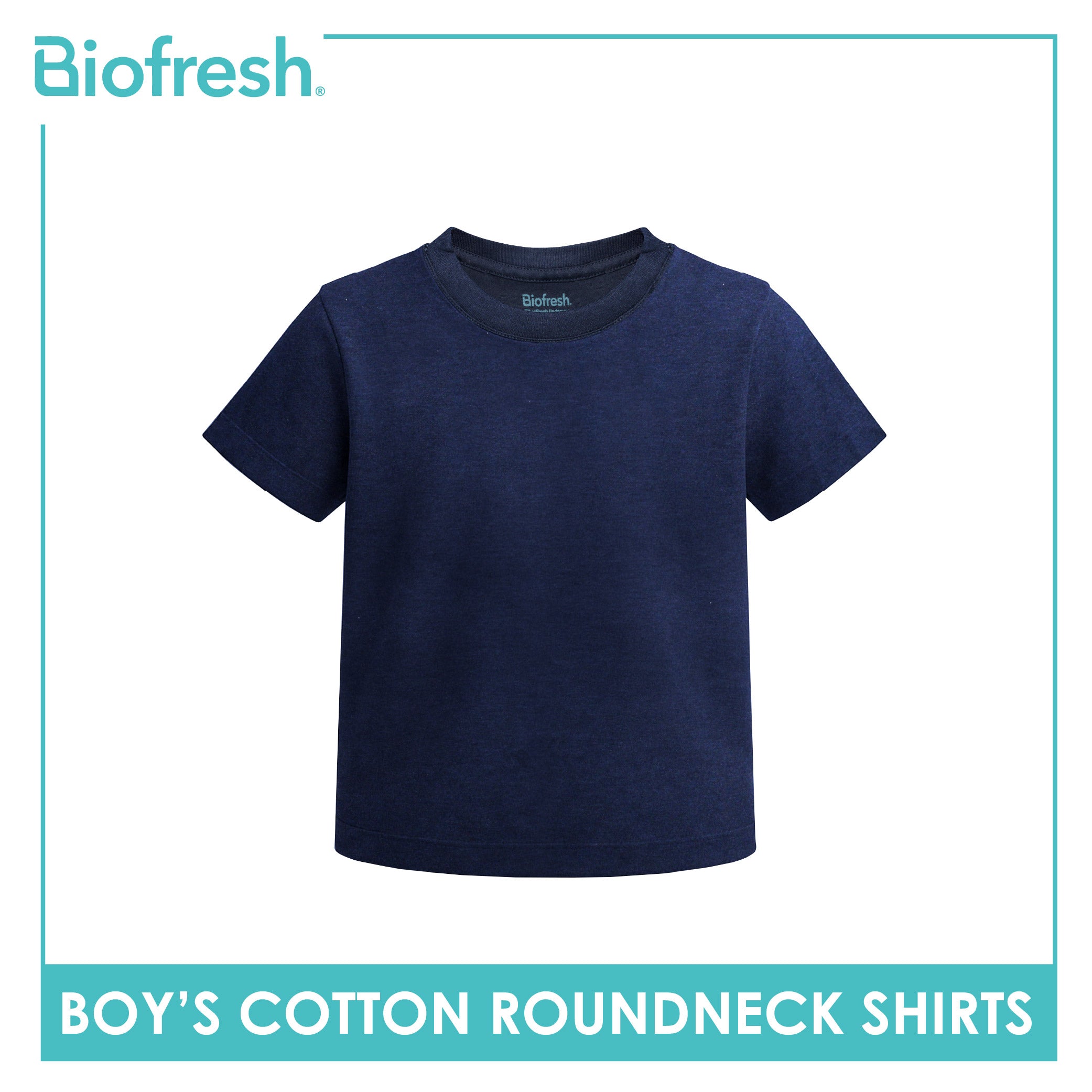 Biofresh Boy's Antimicrobial Cotton Roundneck Shirt 1 piece UCSR521