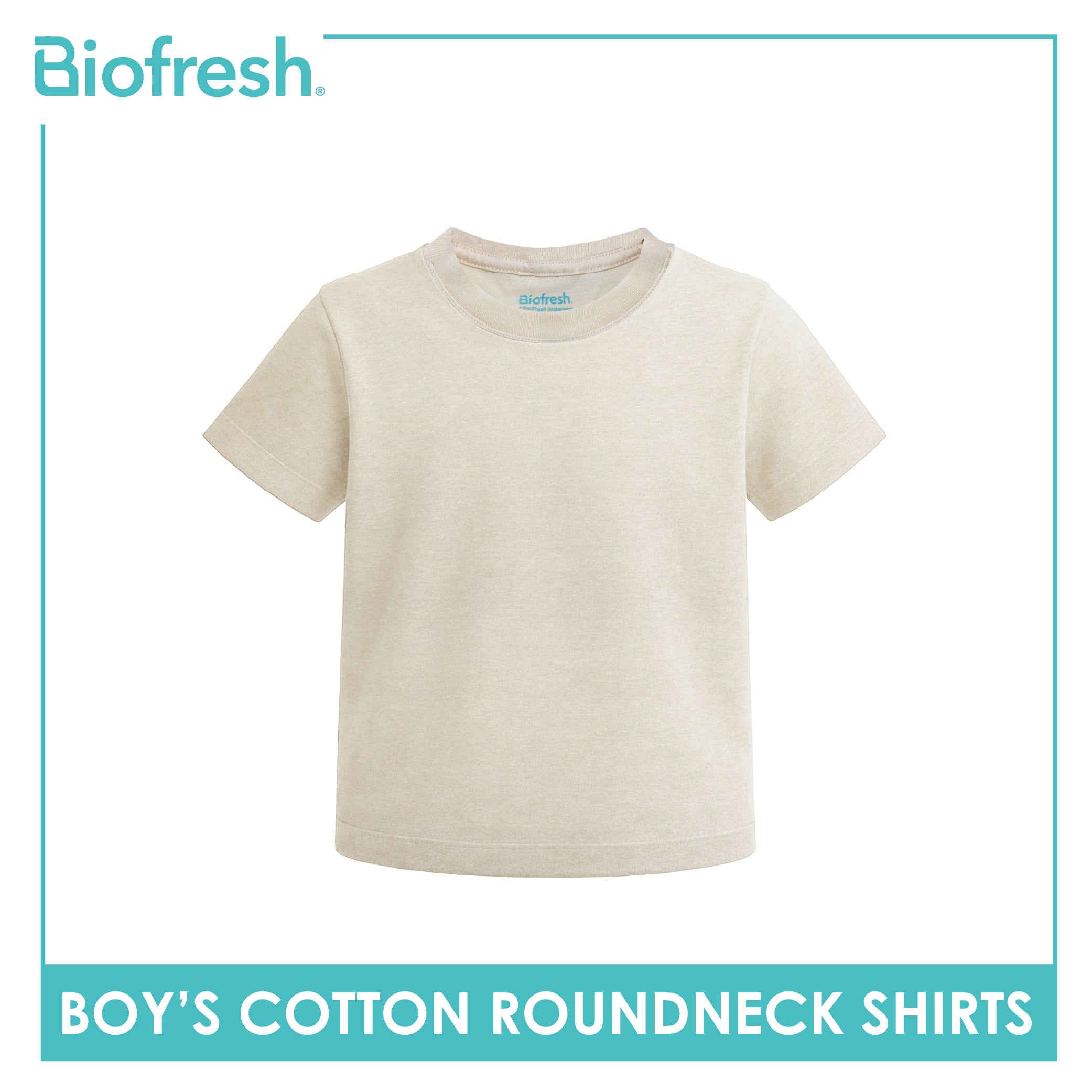 Biofresh Boy's Antimicrobial Cotton Roundneck Shirt 1 piece UCSR521