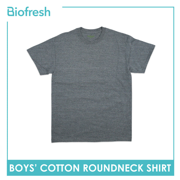 Biofresh Boys' Antimicrobial Cotton Classic Regular Fit Roundneck Shirt 1 piece UCSR9201